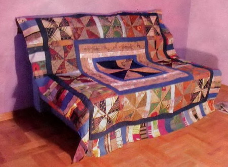 Couvre-lit style patchwork